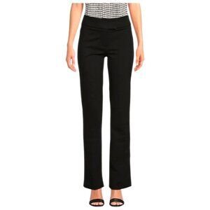 CeCe Mini Bootcut Ponte Pants In Rich Black Sz 12